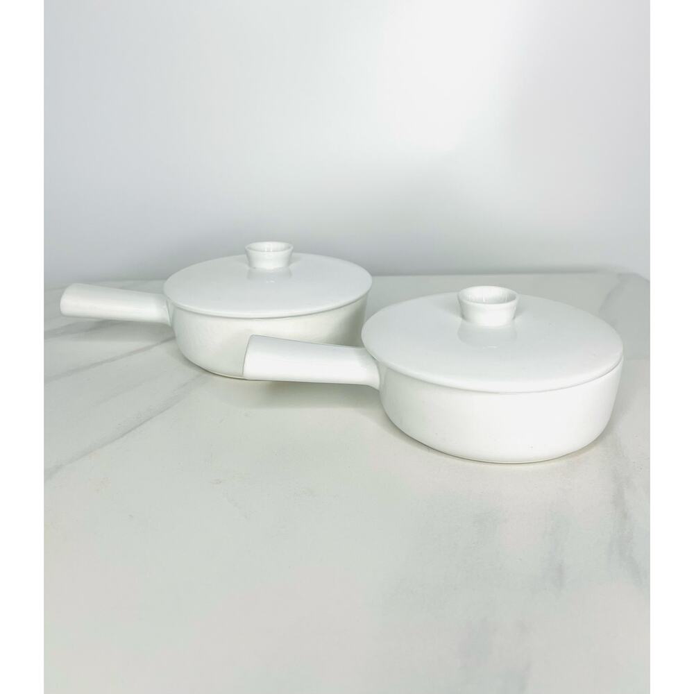 2 Midcentury Kilta Arabia 6-9 Individual Casserole Covered Dish by Kaj Franck